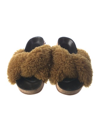 Chloé Shearling Slides