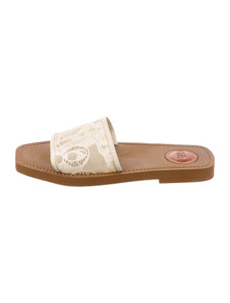 Chloé Lace Printed Slides
