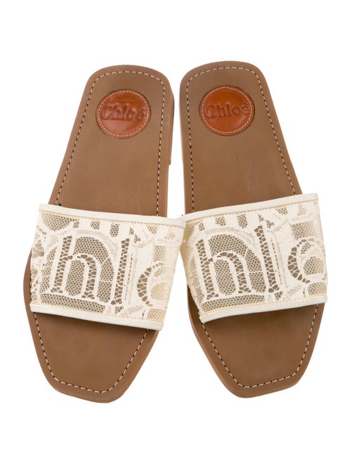 Chloé Lace Printed Slides