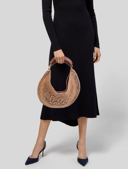 Chloé Raffia Top Handle Bag