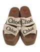 Chloé Canvas Graphic Print Slides