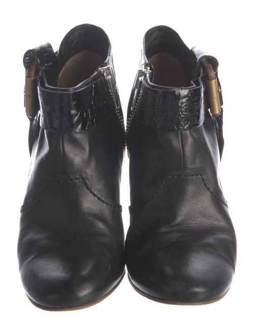 Chloé Leather Colorblock Pattern Boots