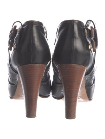 Chloé Leather Colorblock Pattern Boots