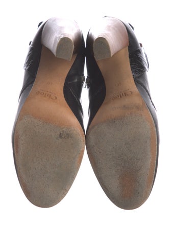 Chloé Leather Colorblock Pattern Boots