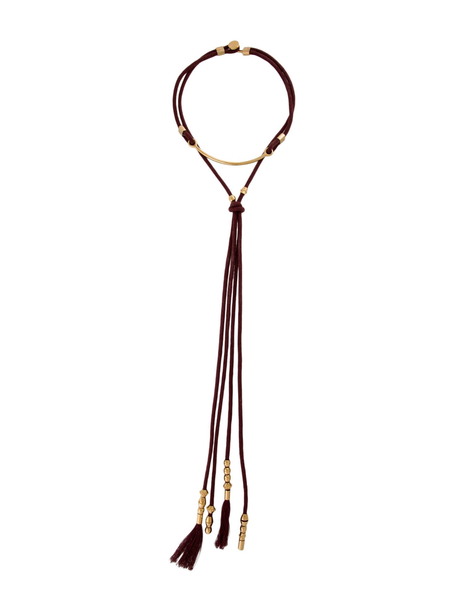 Chloé Rope Tassel Lavalier Necklace