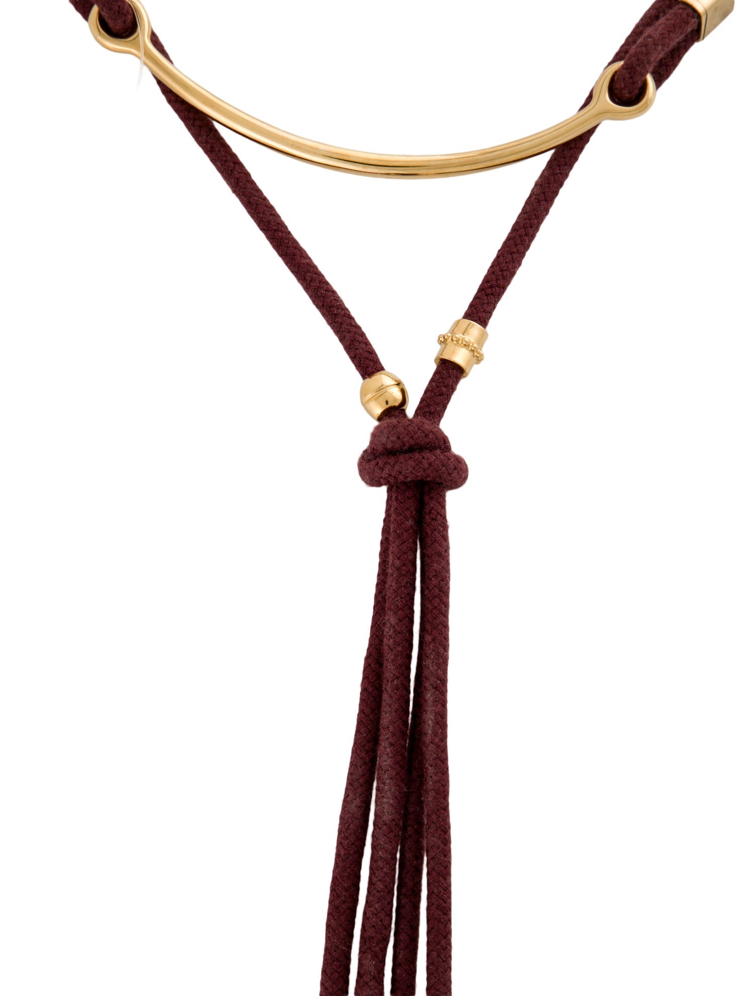Chloé Rope Tassel Lavalier Necklace