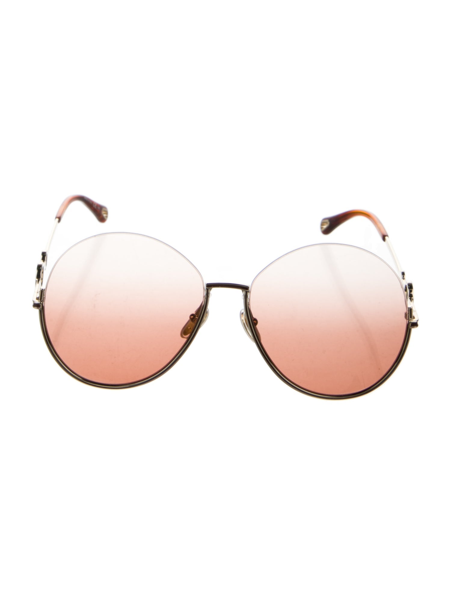 Chloé Round Gradient Sunglasses