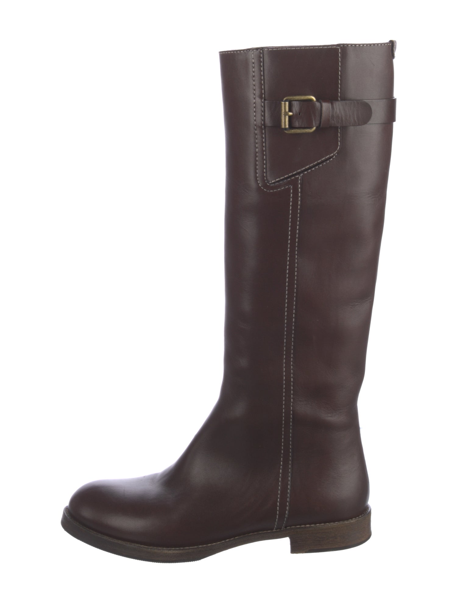 Chloé Leather Riding Boots