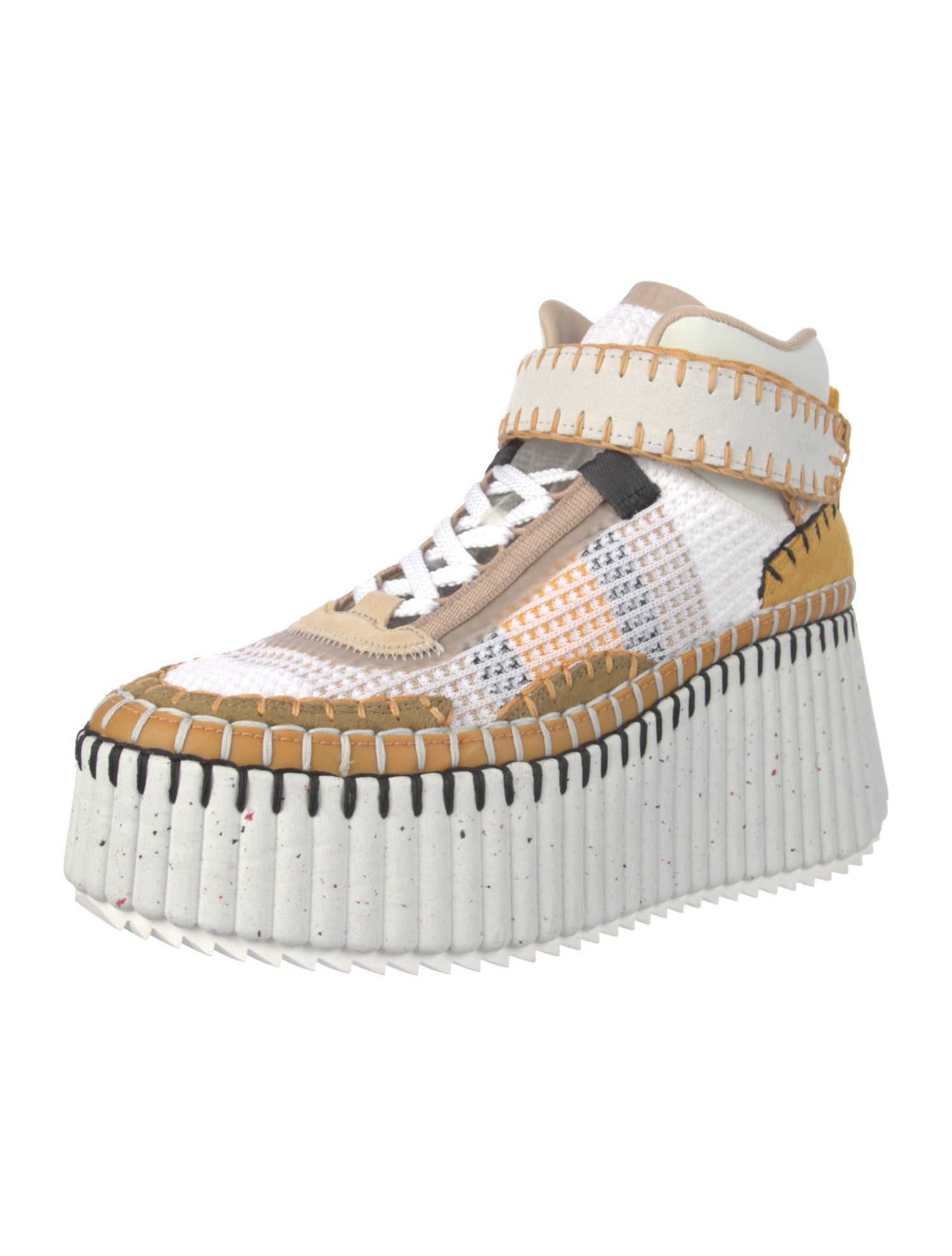 Chloé Colorblock Pattern Sneakers