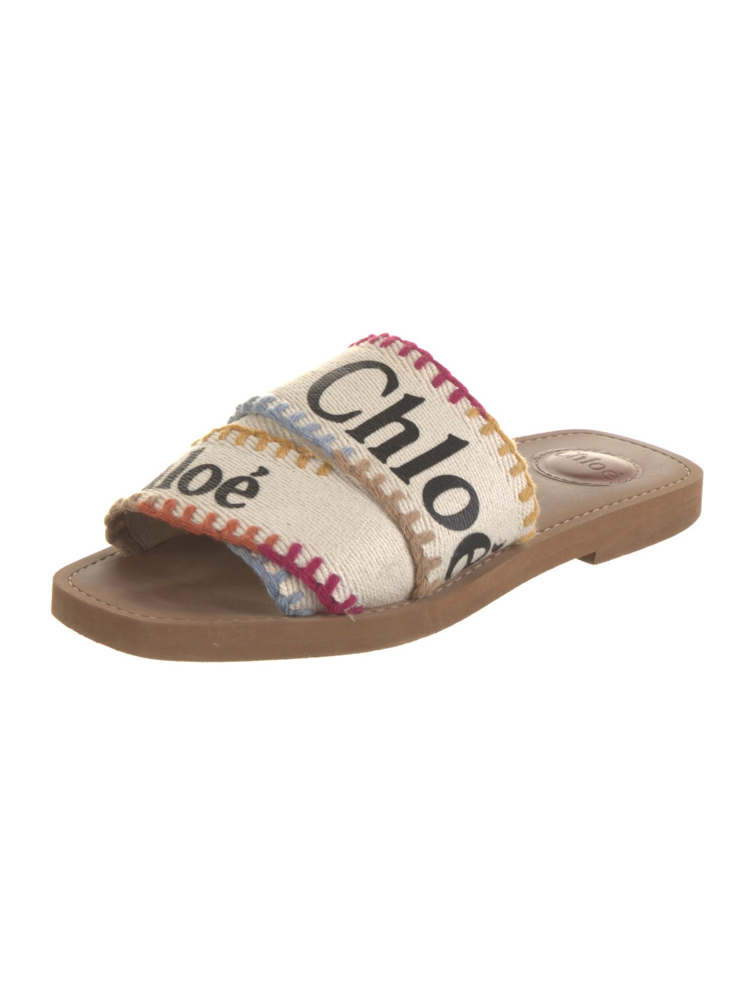 Chloé Canvas Printed Slides