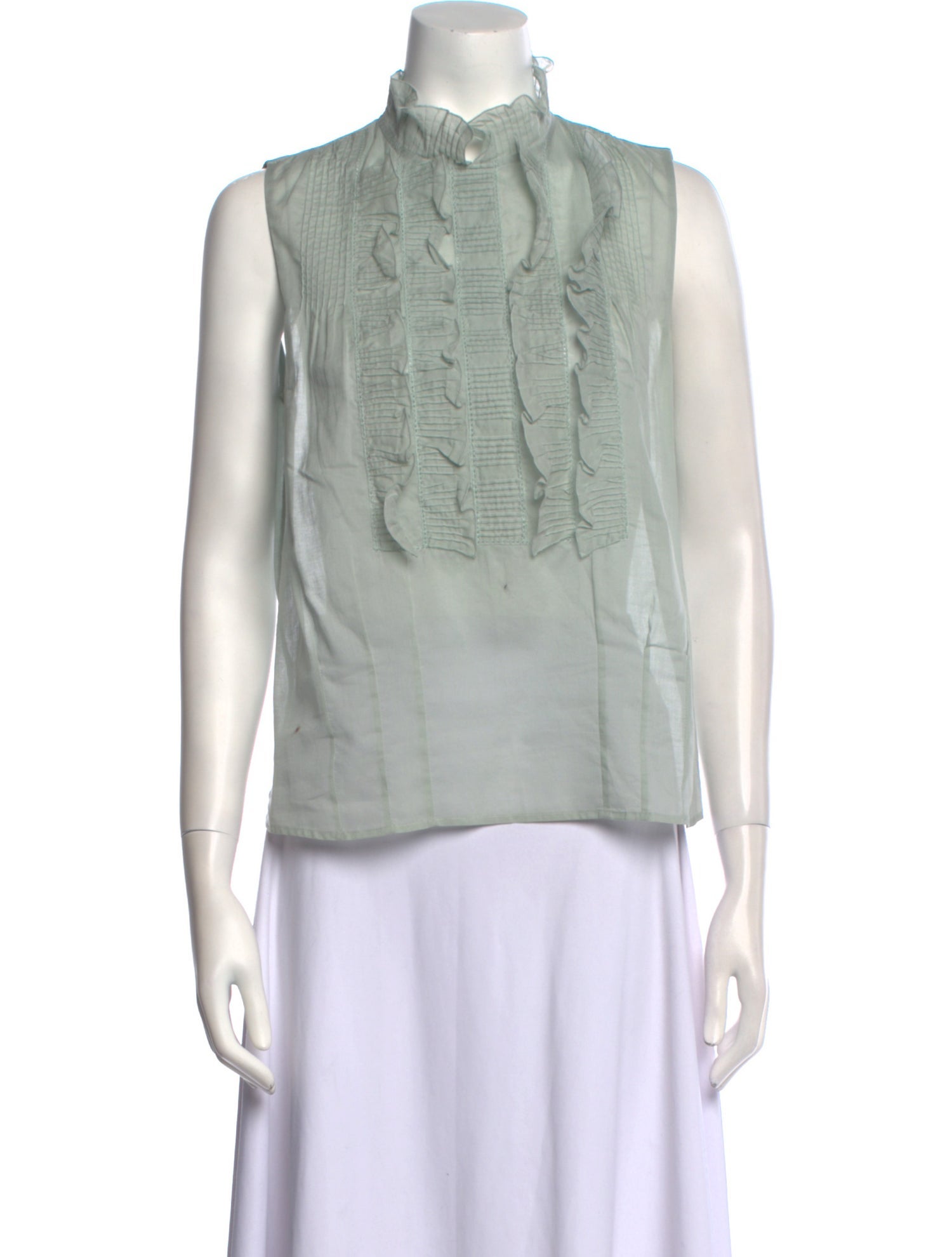 Chloé Mock Neck Sleeveless Top