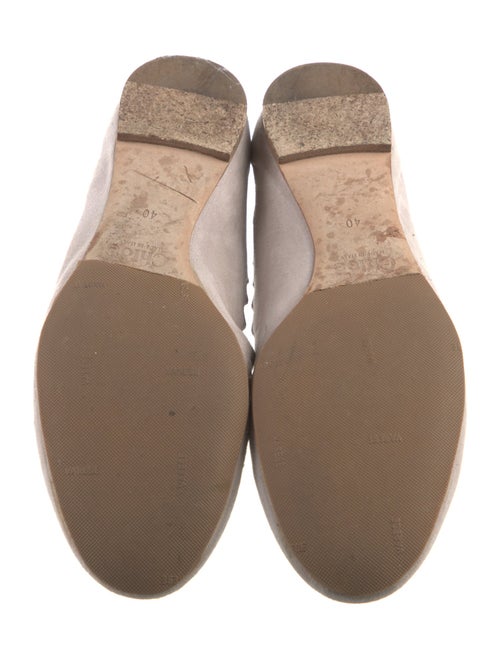 Chloé Suede Scalloped Accent Ballet Flats