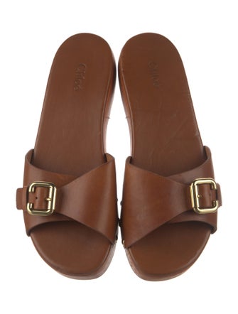 Chloé Leather Slides