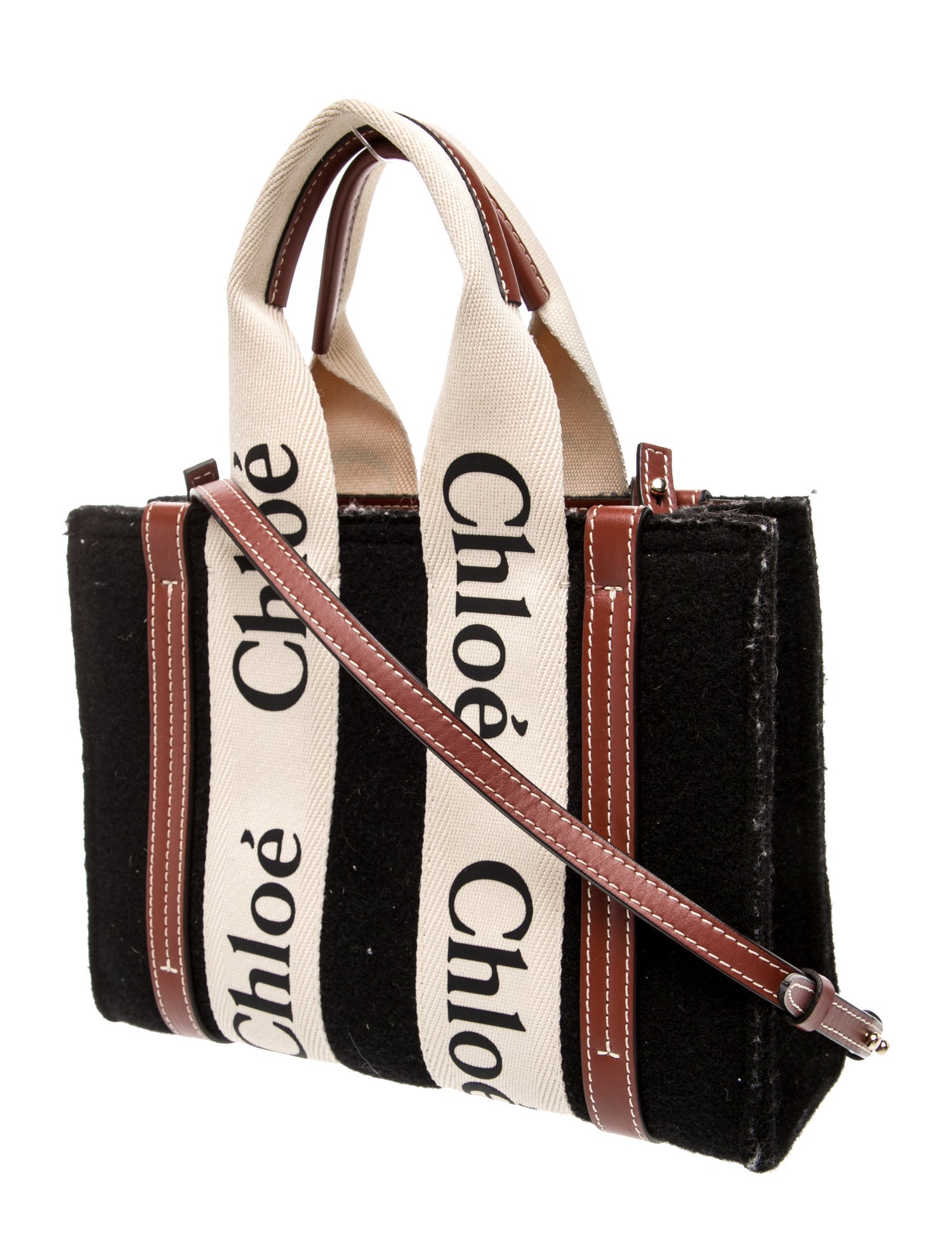 Chloé Wool Top Handle Bag