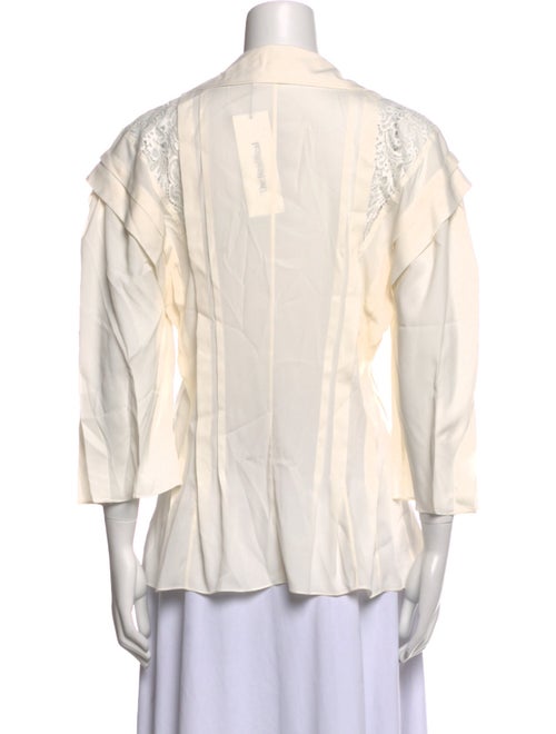 Chloé Three-Quarter Sleeve Button-Up Top
