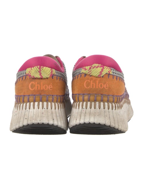 Chloé Colorblock Pattern Whipstitch Trim Sneakers