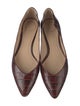 Chloé Leather Scalloped Accent Ballet Flats