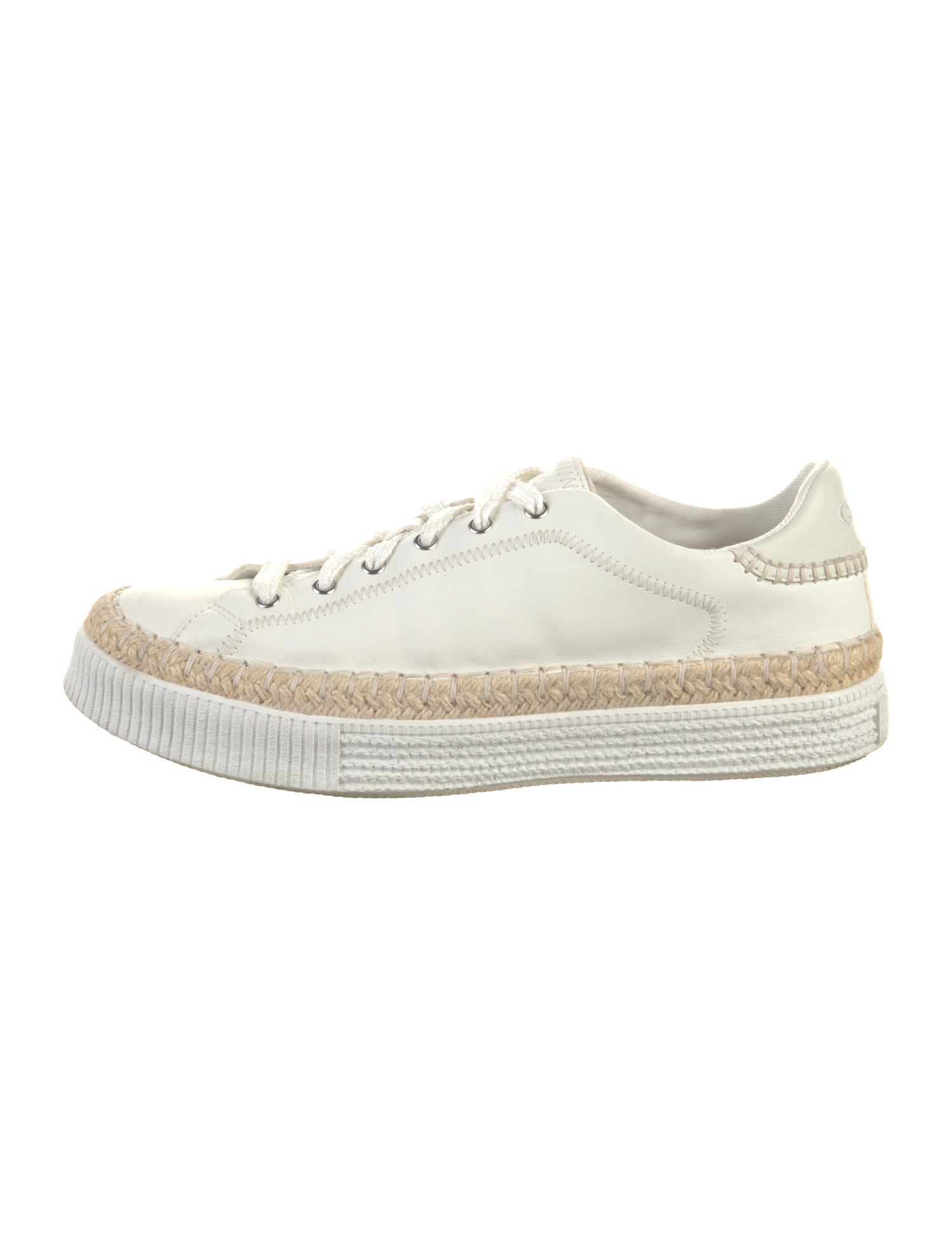 Chloé Leather Espadrille Sneakers
