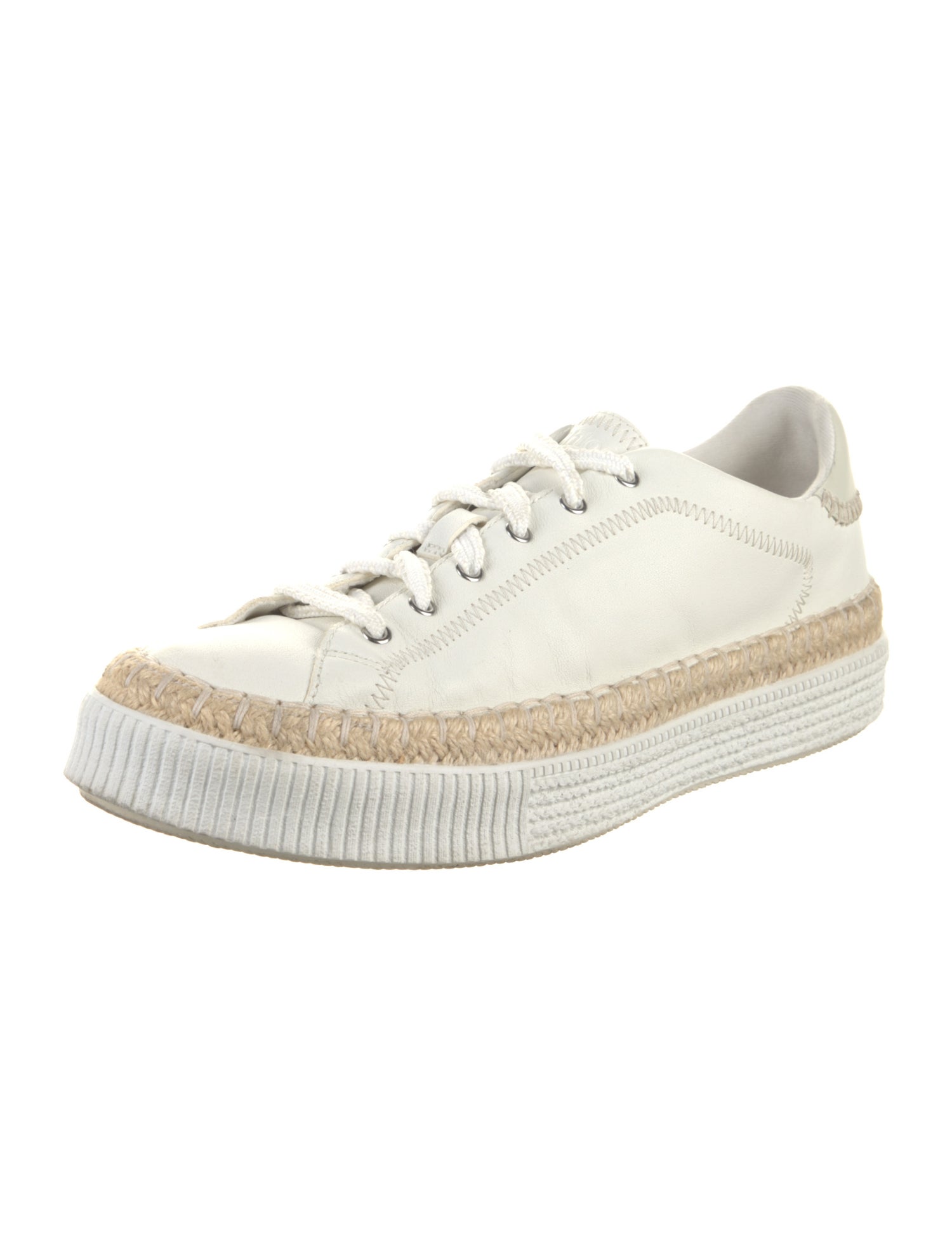 Chloé Leather Espadrille Sneakers