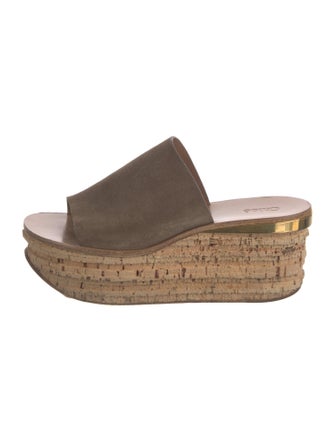 Chloé Suede Slides