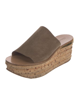 Chloé Suede Slides