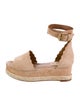 Chloé Suede Scalloped Accent Espadrilles