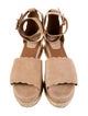 Chloé Suede Scalloped Accent Espadrilles