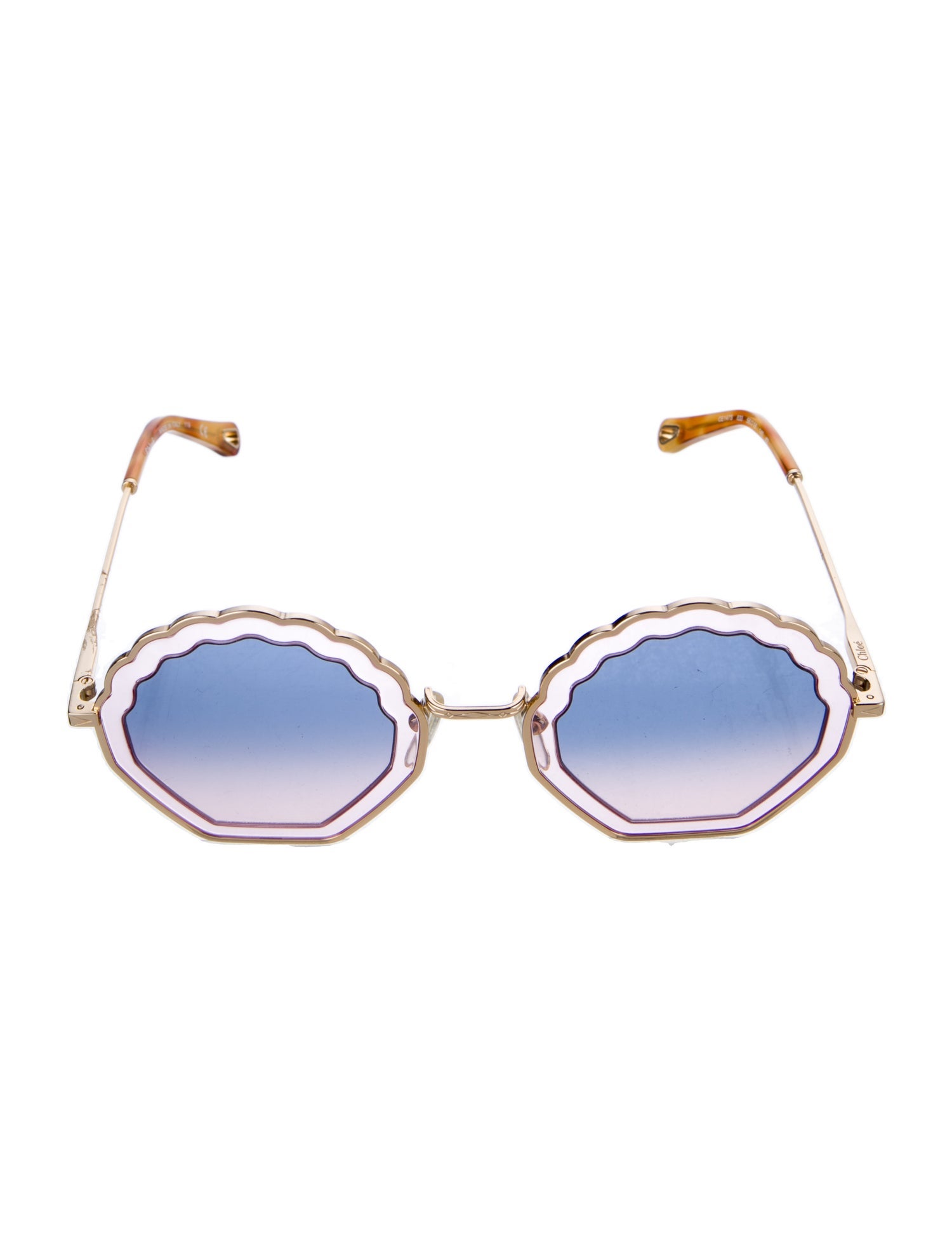 Chloé Round Gradient Sunglasses