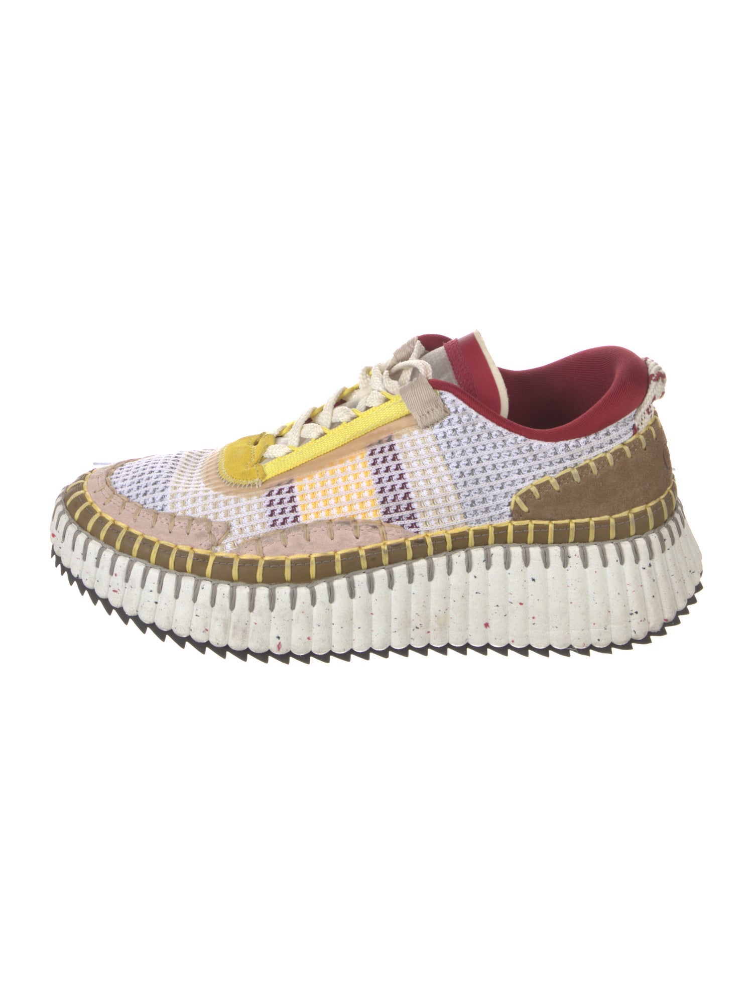 Chloé Colorblock Pattern Sneakers