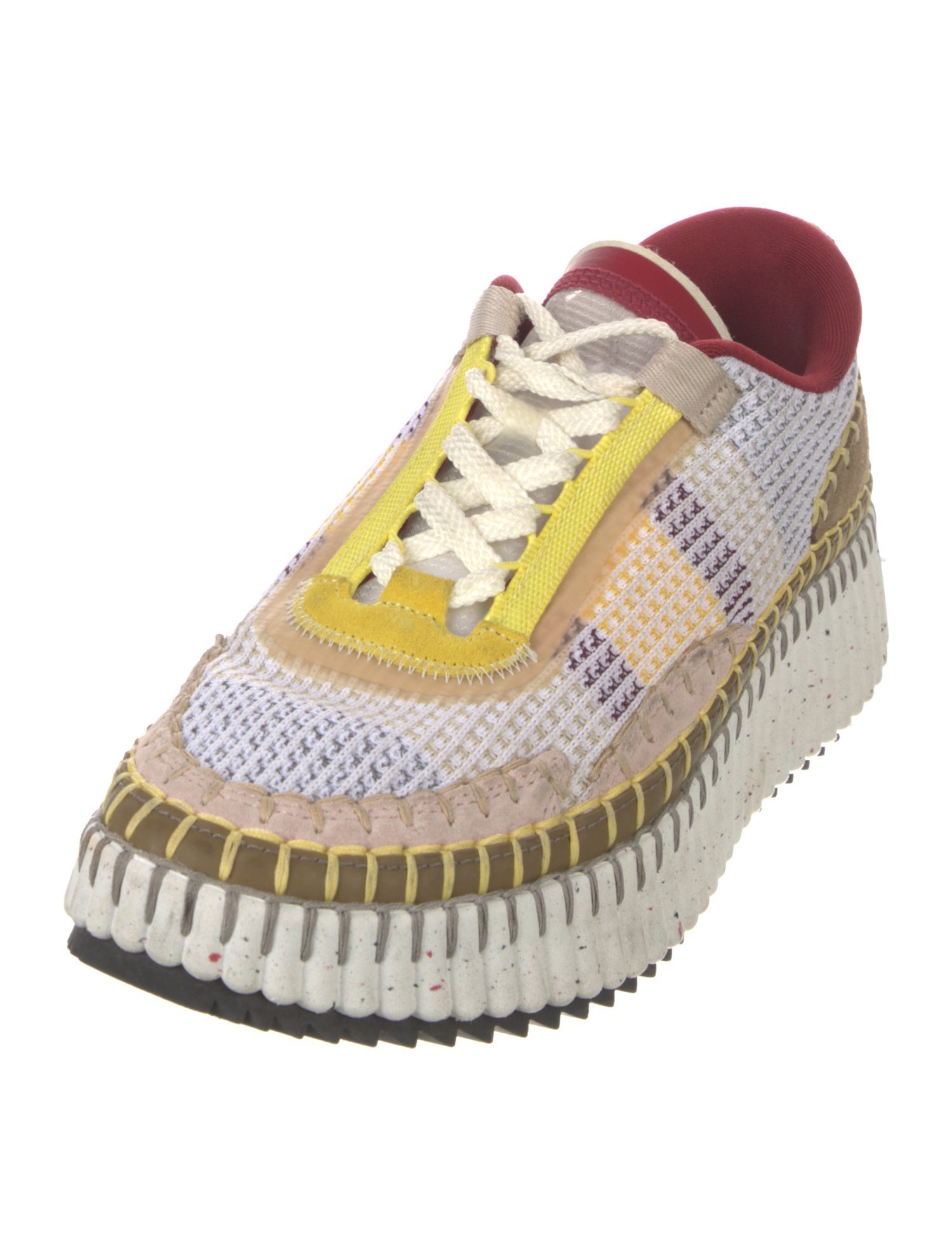 Chloé Colorblock Pattern Sneakers