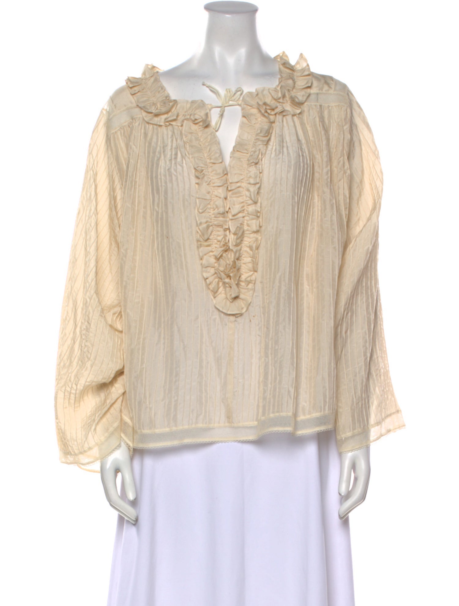 Chloé Silk V-Neck Blouse