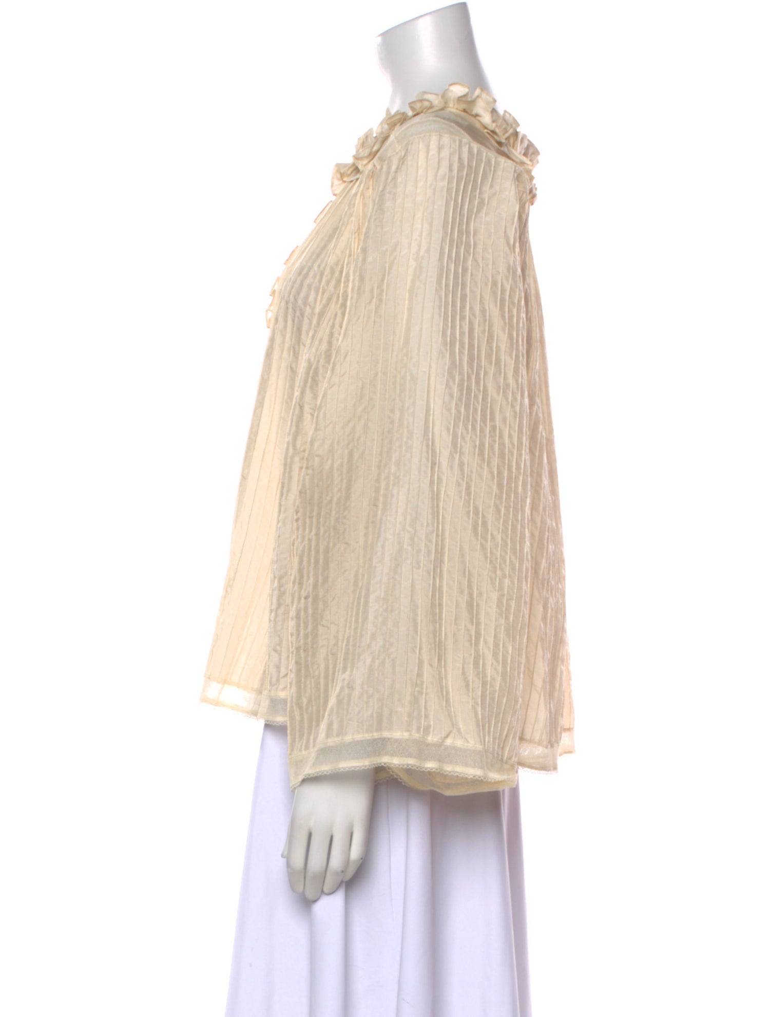 Chloé Silk V-Neck Blouse