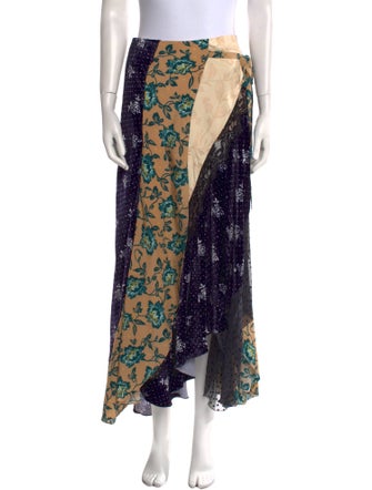 Chloé Silk Midi Length Skirt