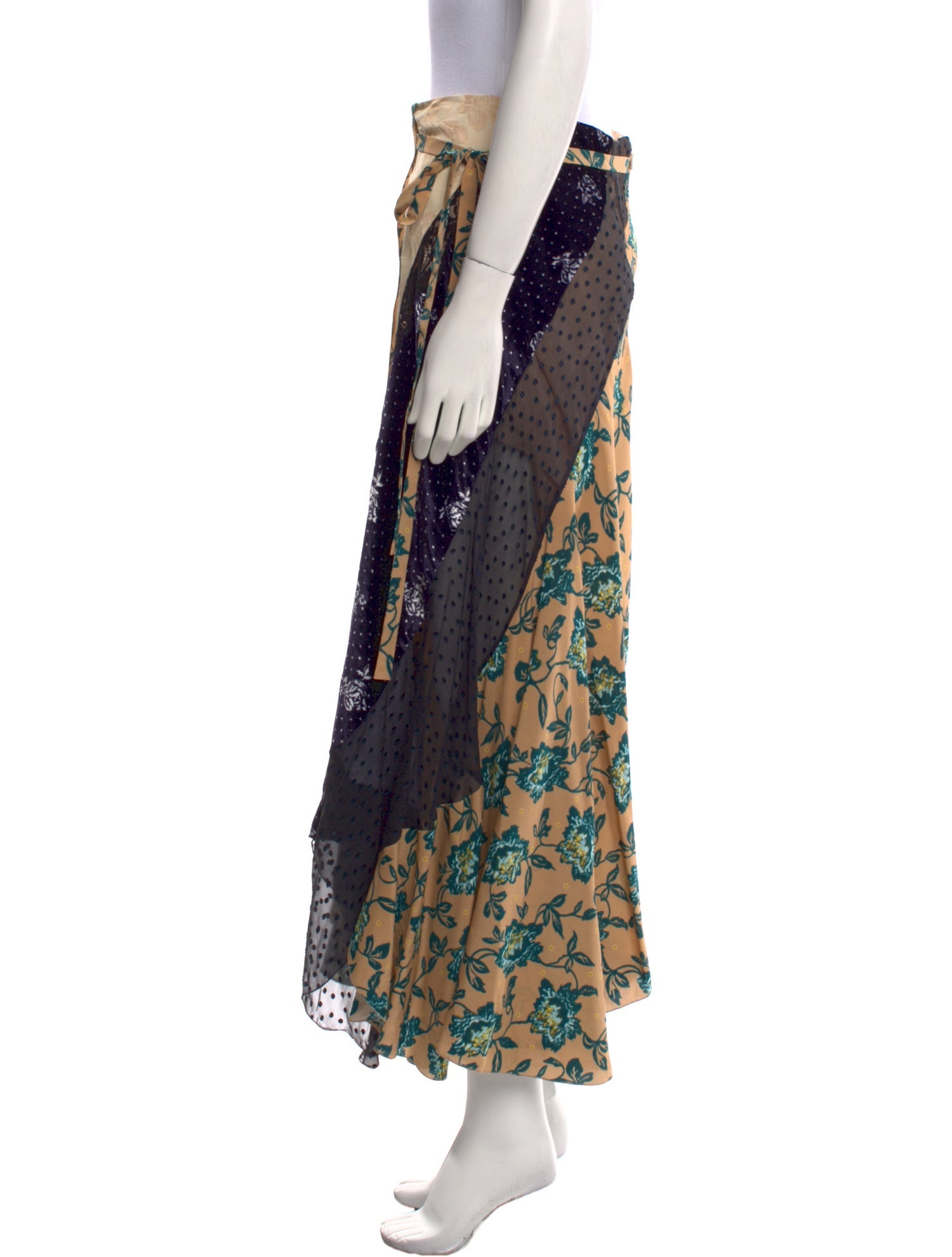 Chloé Silk Midi Length Skirt