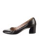Chloé Leather Scalloped Accent Pumps