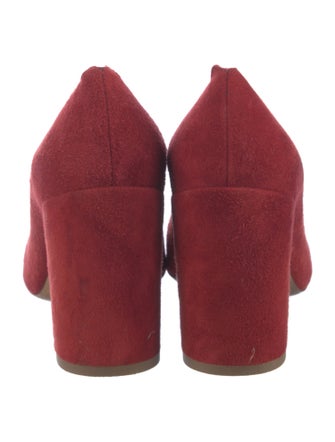 Chloé Suede Scalloped Accent Pumps