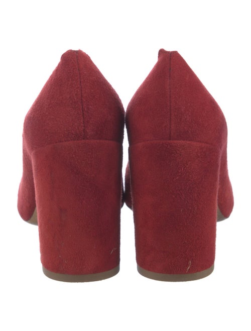 Chloé Suede Scalloped Accent Pumps