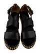 Chloé Leather Studded Accents Slingback Sandals