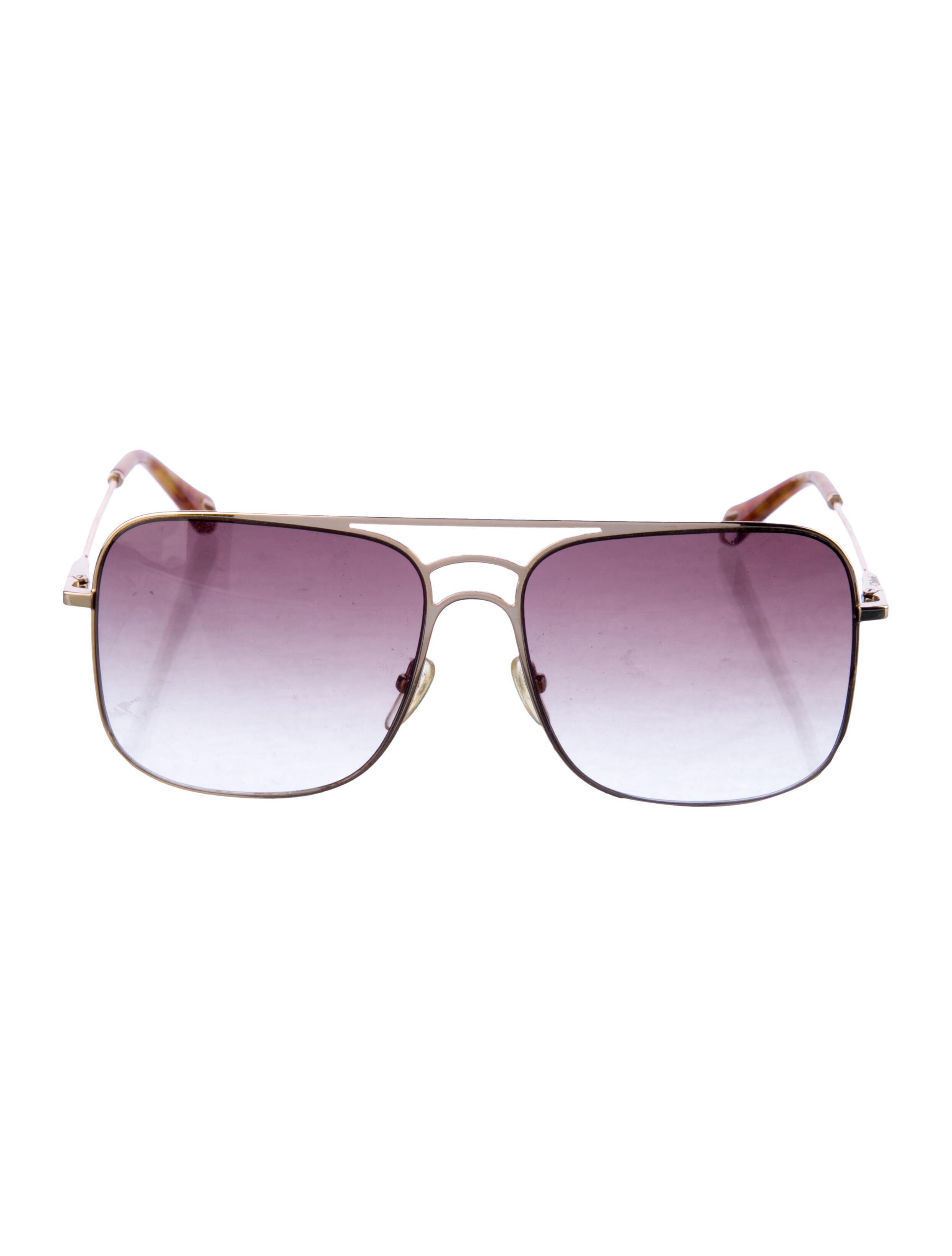 Chloé Aviator Gradient Sunglasses
