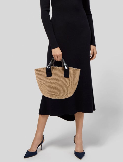 Chloe x Mifuko Raffia Top Handle Bag