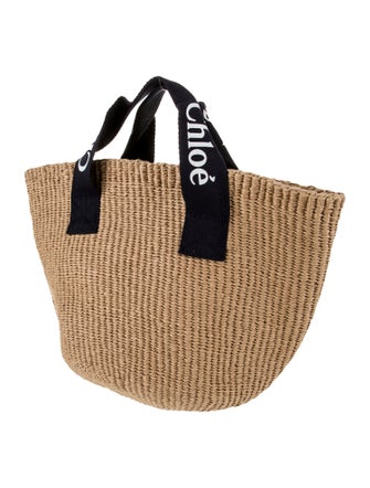Chloe x Mifuko Raffia Top Handle Bag