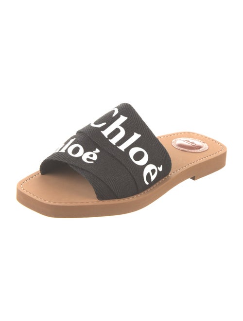 Chloé Canvas Graphic Print Slides