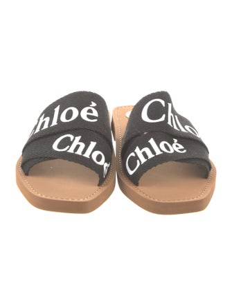 Chloé Canvas Graphic Print Slides