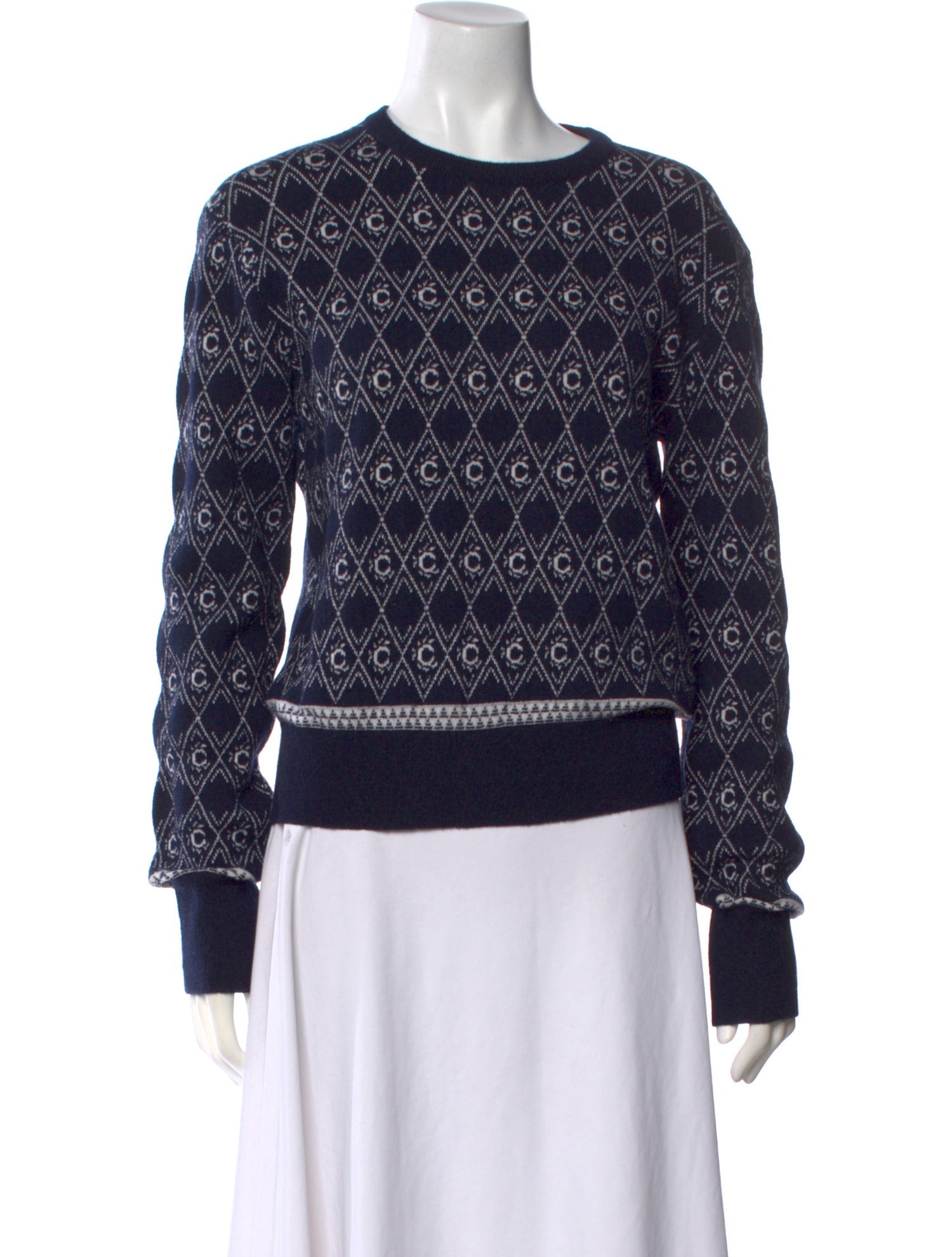 Chloé Virgin Wool Printed Sweater