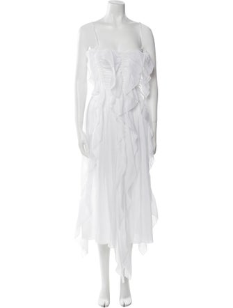 Chloé Square Neckline Long Dress