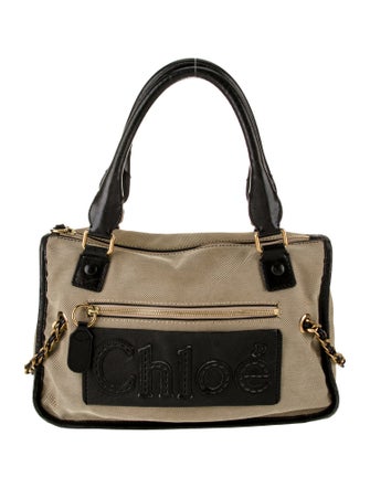 Chloé Canvas Top Handle Bag
