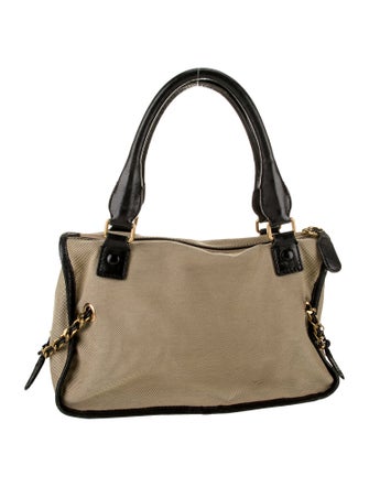 Chloé Canvas Top Handle Bag