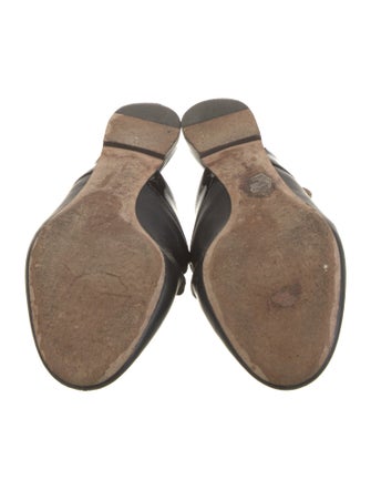 Chloé Leather Scalloped Accent Mules