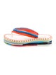 Chloé Printed Whipstitch Trim Espadrilles