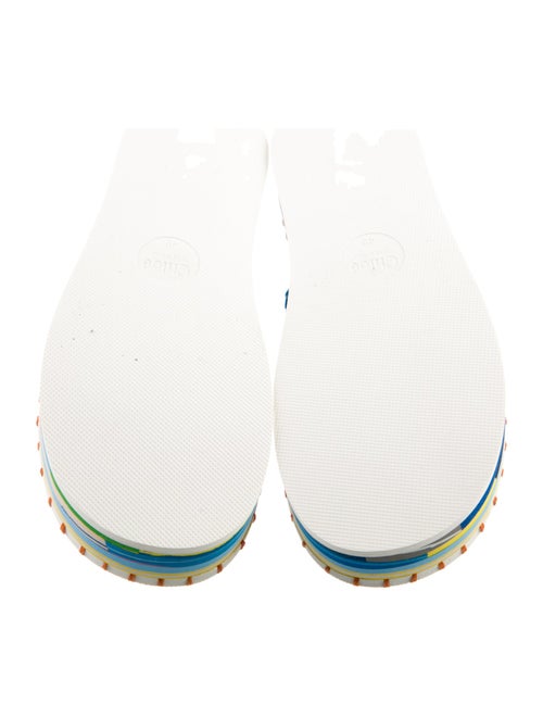 Chloé Printed Whipstitch Trim Espadrilles